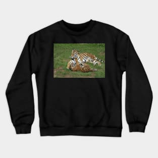 Tiger Mom and Cub Crewneck Sweatshirt